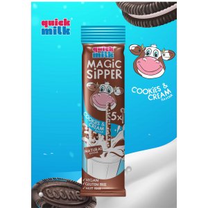 Quick Milk Cookies & Cream slamka do mlieka 5x6g